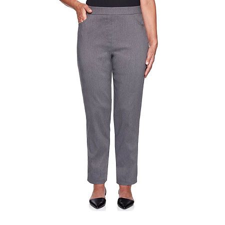 Photo 1 of Alfred Dunner Classics Womens Allure Stretch Pant, 14 Petite, Gray