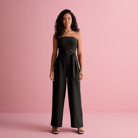 Photo 1 of Bold Elements X Ally Brooke Sleeveless Womens Jumpsuit, 12, Black