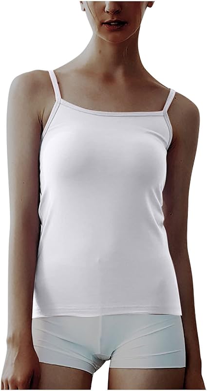 Photo 1 of Workout Yoga Tank Tops for Women 2025 Spaghetti Strap Crewneck Slim Fitted Basic Solid Sleeveless Casual Summer Shirt Size M