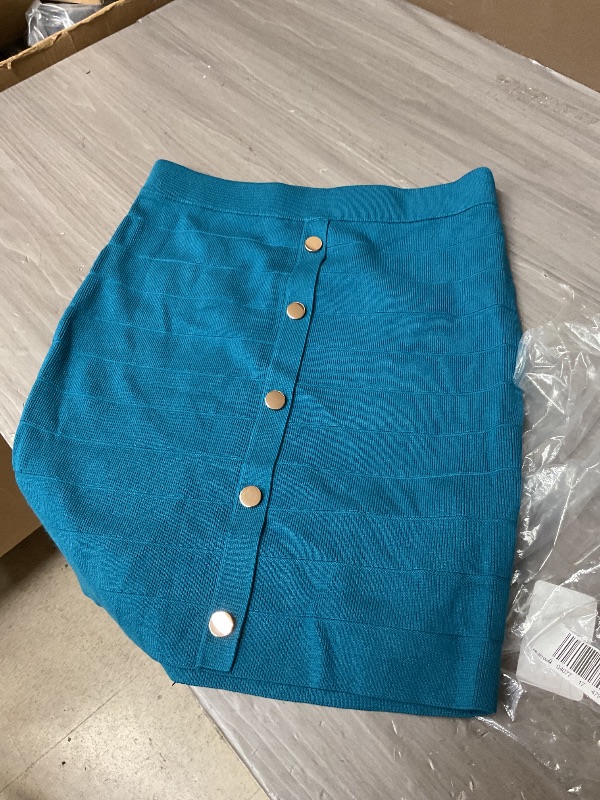 Photo 1 of Bold Elements Womens Pencil Skirt, Small, Blue