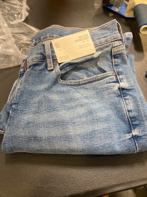 Photo 1 of A.n.a Womens Low Rise Bootcut Jean, 16, Blue