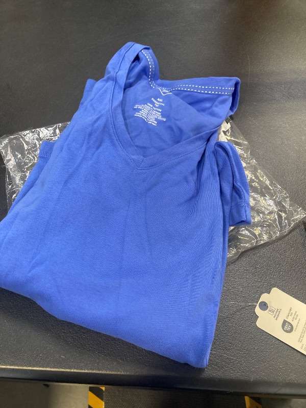 Photo 1 of St. John's Bay Womens V Neck 3/4 Sleeve T-Shirt, Xx-large, Blue