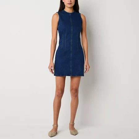 Photo 1 of A.n.a Womens Sleeveless MIDI Sheath Dress, Medium, Blue