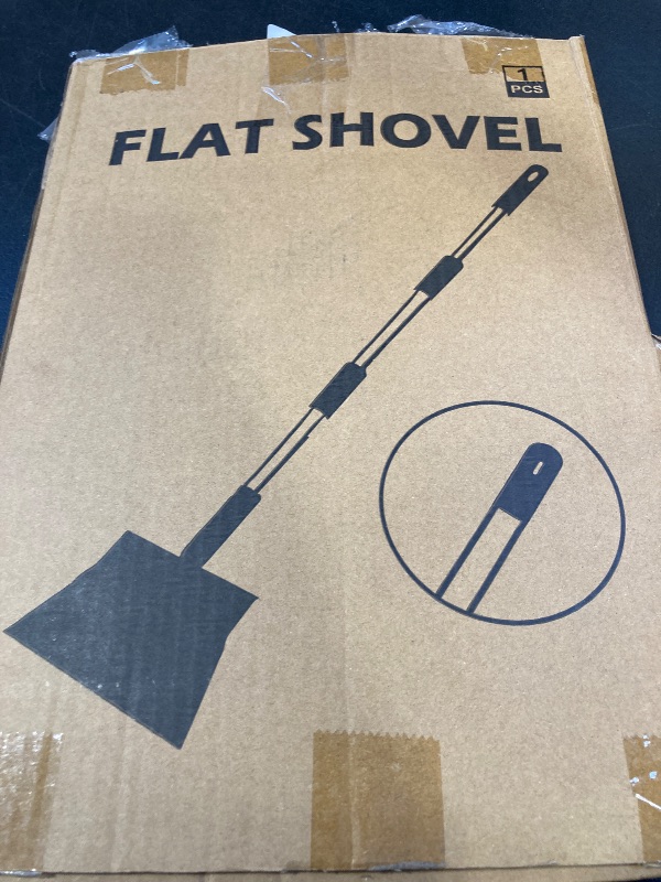 Photo 1 of Snow Shovel, EOMEOH Ice Scraper Heavy Duty, 11"Wider Garden Flat Floor Scraper with 53" Long Adjustable Handle, Multifunctional Gardening Spade Shovel, Cleaning Scraper for Driveway, Weed, Lawn Edging