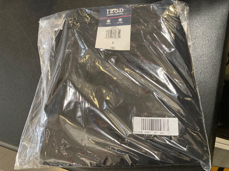 Photo 1 of IZOD Women's Straight Straight Fit Juniors Flat Front Pants - 8 

