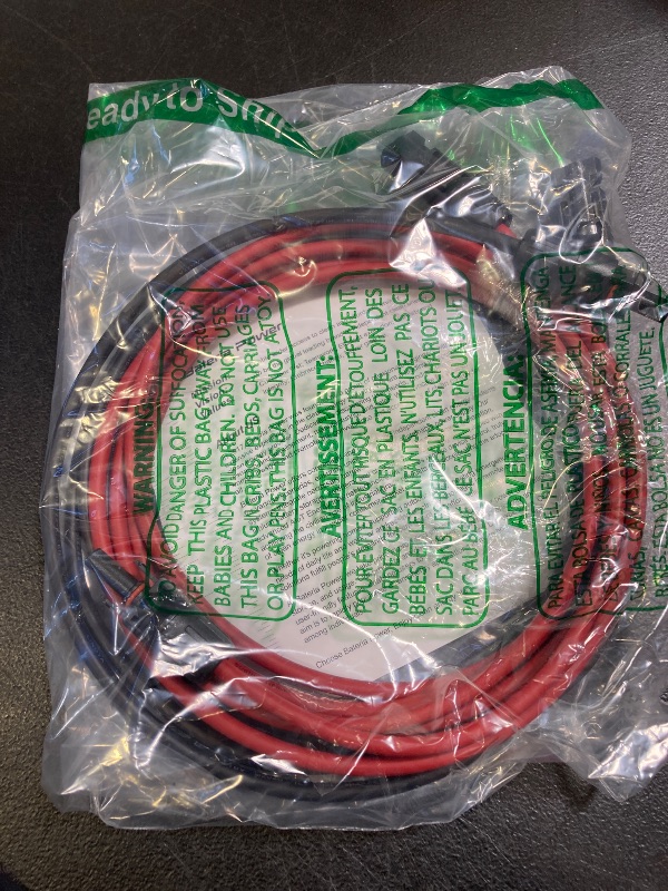 Photo 1 of Bateria Power 10Feet 10AWG (6mm²) Solar Panel Cable with Female and Male Connectors, PV Extension Wire for RV, Photovoltaic System (1 Pair Black and Red)
