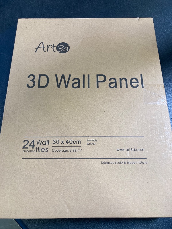 Photo 1 of Art3d 24-Pack 3D Wall Panels for Interior Wall Décor, PVC Wavy Textured Accent Wall Paneling for Living Room Bedroom TV Backdrop Office, 15.7 x 11.8 Inch - White