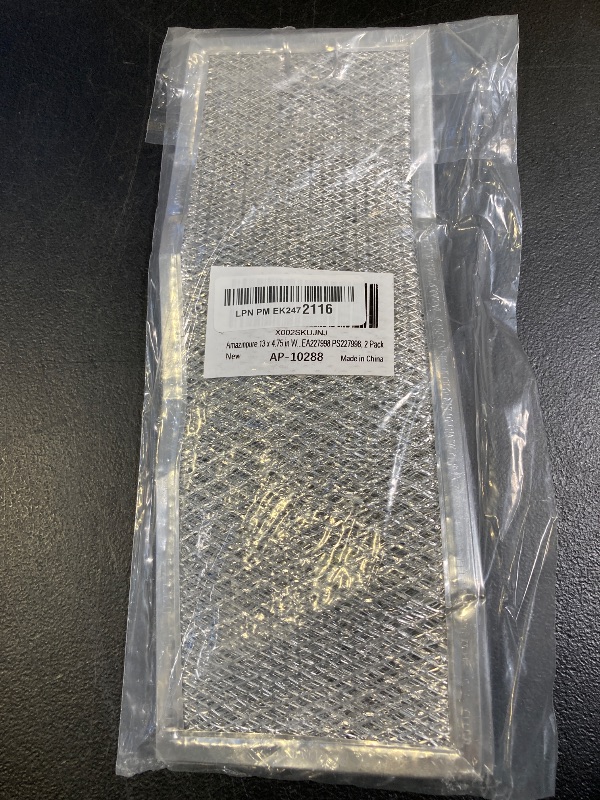Photo 1 of Amazinpure 13 x 4.75 in WB06X10288 Microwave Grease Filter OEM Part# GE Stove Filter Replacement AP3417082 910437 AH227998 EA227998 PS227998, 2 Pack