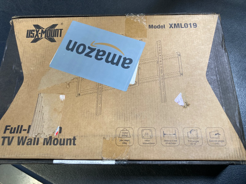 Photo 1 of USX Mount Full Motion TV Wall Mount for 42-85 inch, TV Mount Swivel and Tilt, Wall Mount Bracket with Dual Articulating Arms Up to 132lbs, VESA 600x400mm, 16" Wood Studs, UL Listed XML019