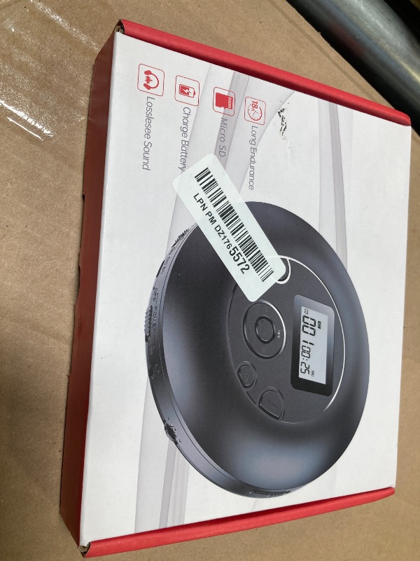 Photo 1 of Desobry Portable CD Player with 5EQ Mode Personal Players with Headphones LCD Display Anti-Skip Protection Playback Memory CD Player for Car Compact Player Music Media