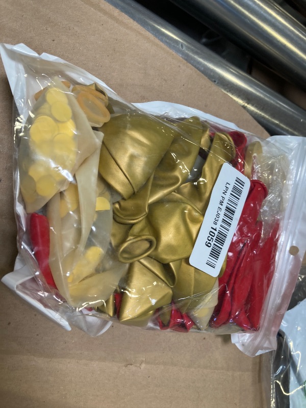 Photo 1 of Graduation Decorations Red Gold 2025/USC Graduation Party Decorations Class of 2025 Valentines Day Backdrop/Birthday Red Gold Balloons 45pcs