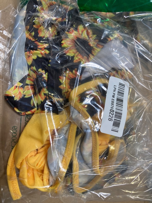 Photo 1 of Little Baby Girls Swimsuit Sunflower Bikini Two Pieces Bathing Suit Swimwear Summer Beach Set Yellow 12-18 Months