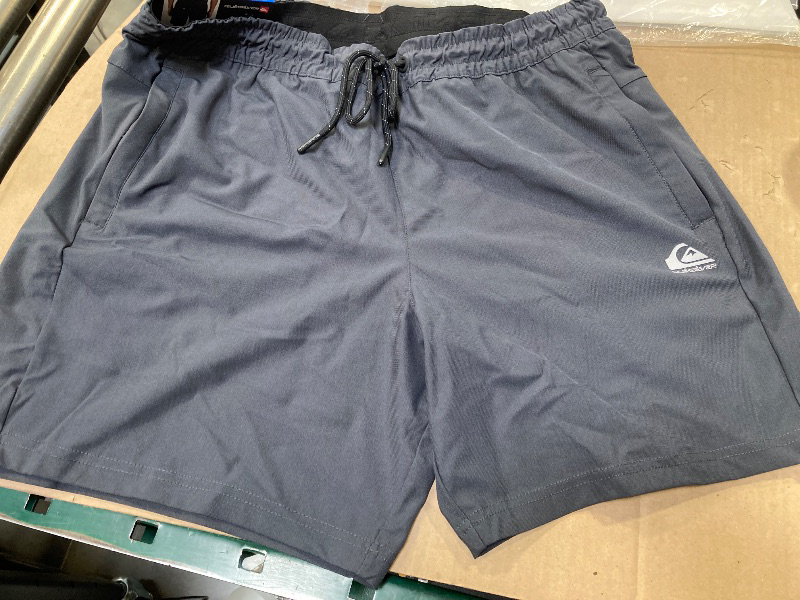 Photo 1 of Quiksilver Men's Regular Fit Stretch Comfort Dry Flight Shorts,--- Gray, L
