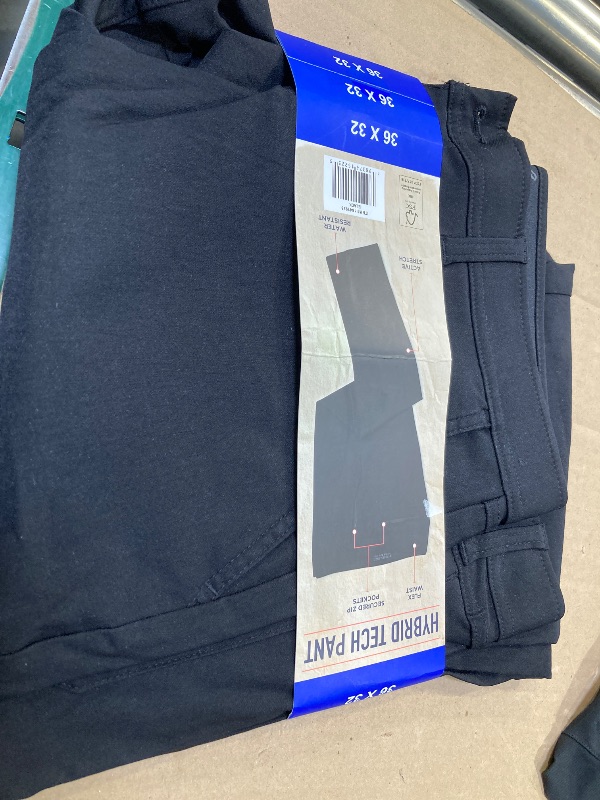Photo 1 of Weatherproof Vintage Men's Hybrid Tech Pant (US, Waist Inseam, 36, 32, Regular, Regular, Black)