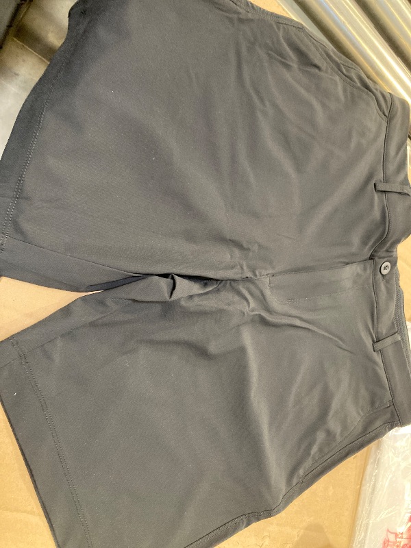 Photo 1 of Greg Norman Men’s Stretch Flat Front Lightweight Short - 4-Way Stretch Fabric (Black,34)