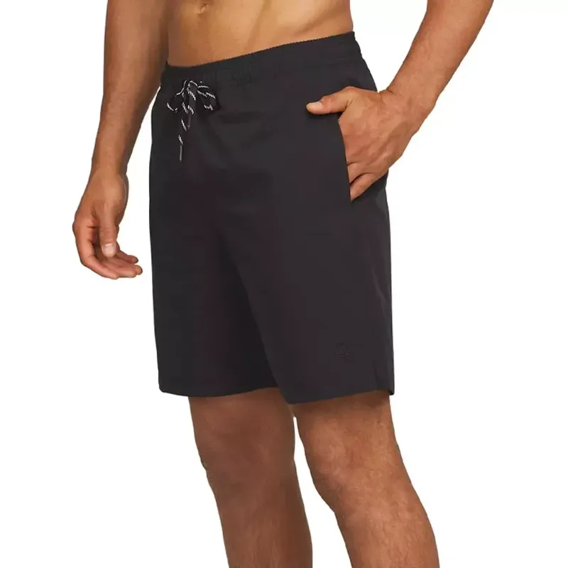 Photo 1 of L----Lands' End Men's Swim Shorts, Black LARGE, UPF 50+, built in brief QuickDry