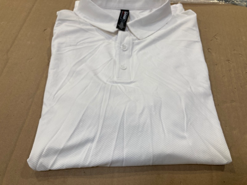 Photo 1 of Kirkland Signature Men's Short Sleeve Golf Polo Shirt,  white L 