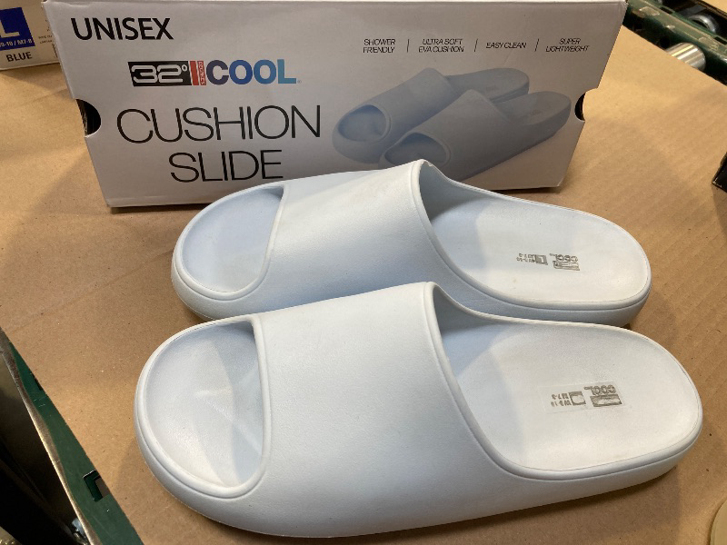 Photo 1 of 32 DEGREES Cushion Slide Slip-On Pillow-Like Comfort (Blue, SIZE L) NWD
