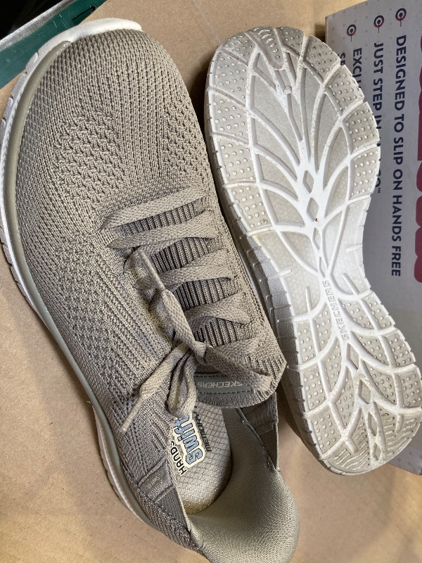 Photo 1 of 8----Skechers Women's Size 8 Virtue Swift Fit Hands Free Shoes, Taupe