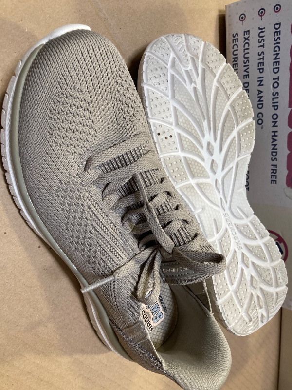 Photo 1 of 7--Skechers Women's Size 8 Virtue Swift Fit Hands Free Shoes, Taupe