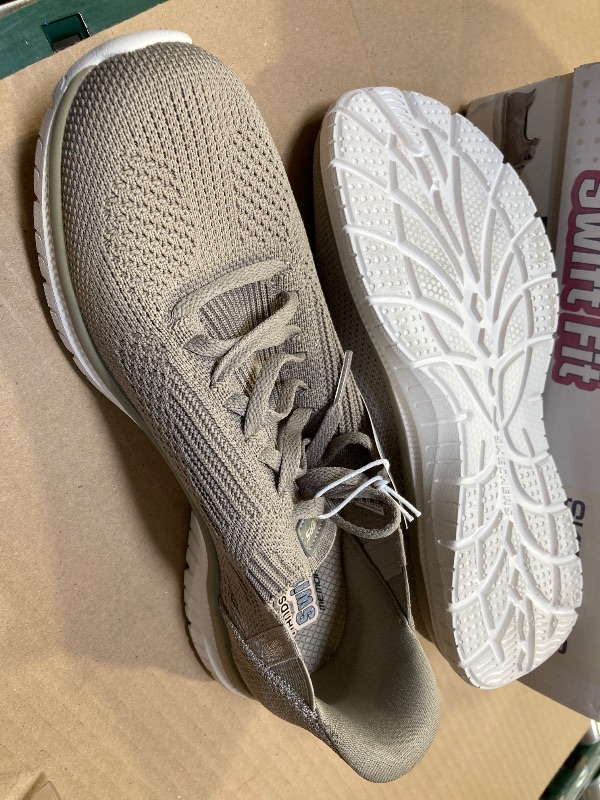 Photo 1 of 9---Skechers Women's Size 8 Virtue Swift Fit Hands Free Shoes, Taupe