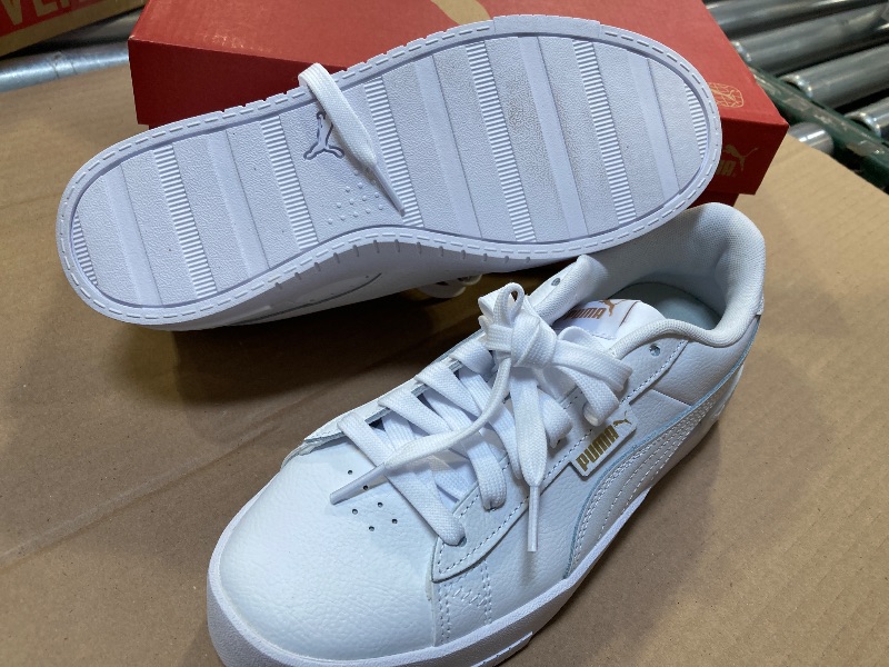 Photo 1 of PUMA Women's Size 8.5 Court Sneakers Lace-up Shoes, White
