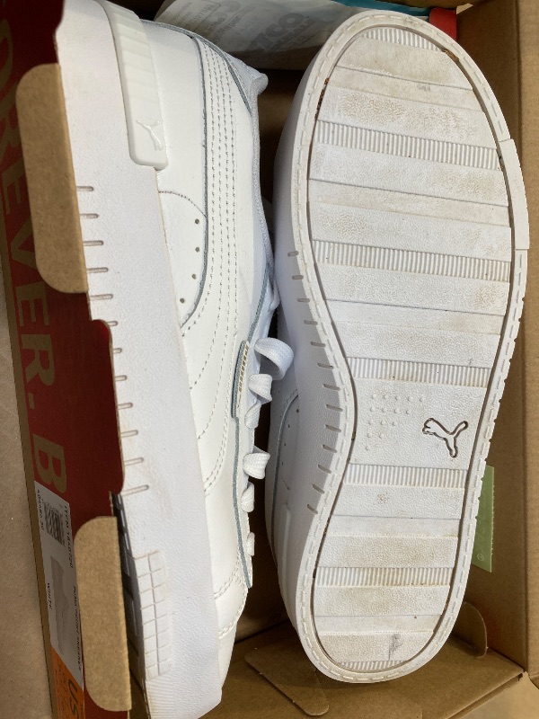 Photo 1 of PUMA Women's Size 8.5 Court Sneakers Lace-up Shoes, White

