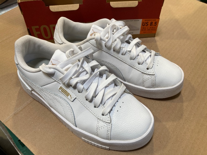 Photo 1 of PUMA Women's Size 8.5 Court Sneakers Lace-up Shoes, White

