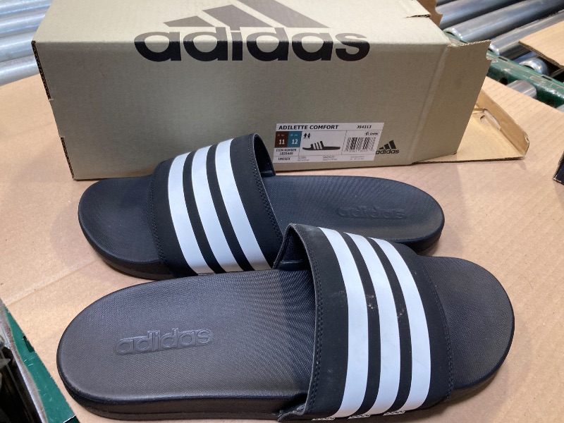 Photo 1 of adidas Men's Striped Flip Flop Sandals M12-W13
