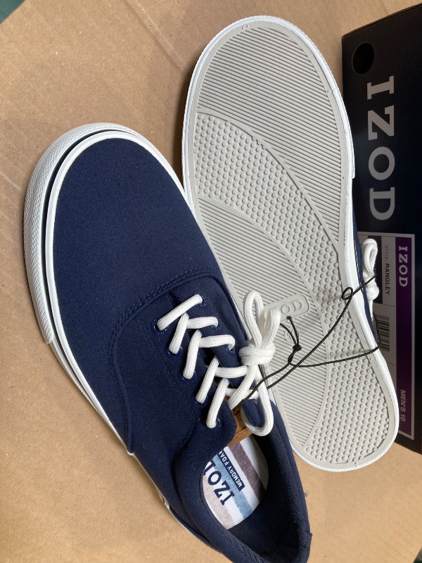 Photo 1 of size 10---Izod Men's Canvas Shoes Rangley Memory Foam Sole Comfort Lace up
