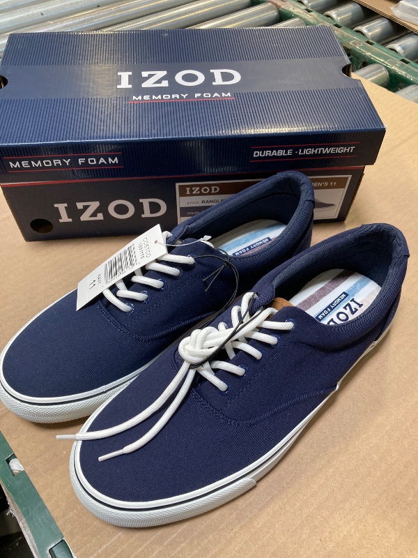 Photo 1 of size 11--Izod Men's Canvas Shoes Rangley Memory Foam Sole Comfort Lace up
