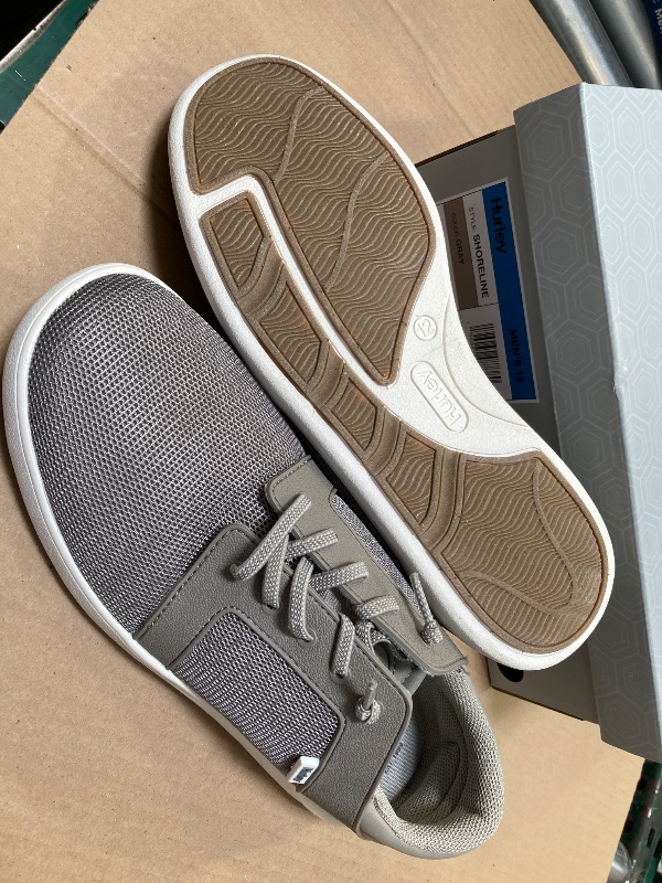 Photo 1 of Hurley Mens Shoreline Slip on Shoes Casual Sneakers Gray Size 12
