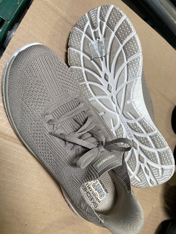 Photo 1 of 10---Skechers Women's Size 8 Virtue Swift Fit Hands Free Shoes, Taupe	
