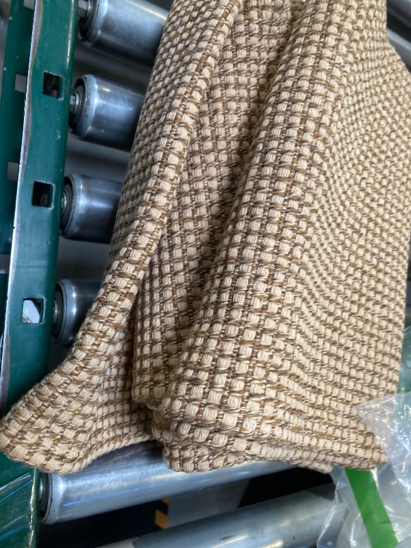Photo 1 of EARTHALL Woven Area Rug 2x3 Ft Washable Rugs for Entryway Braided Non Slip Throw Rugs Door Mat Indoor Outdoor Entrance Small Cotton Woven Carpet for Kitchen Foyer Front Door, Orange/Tan/Brown