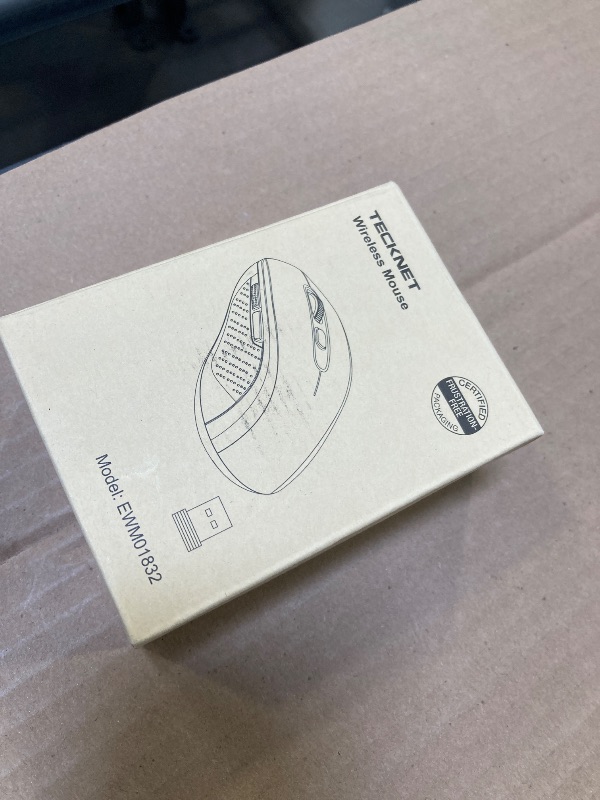 Photo 1 of TECKNET Wireless Bluetooth Mouse for Laptop, 2.4G USB-A Silent Wireless Computer Mouse, 5-Level Adjustable 4000 DPI, Portable Mice with Receiver & 6 Buttons, 18 Months Battery Life (NOT USB-C)