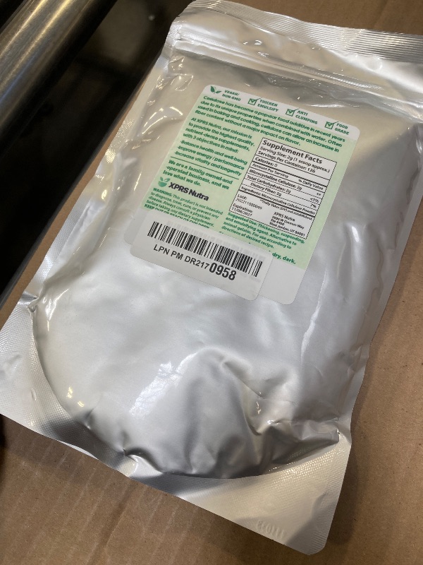 Photo 1 of XPRS Nutra Microcrystalline Cellulose Powder - Odorless Cellulose Fiber Powder - 100% Pure Powdered Cellulose Supplement is an Insoluble Fiber for Pill Binder Mix and Cellulose Paste (9 Ounces)