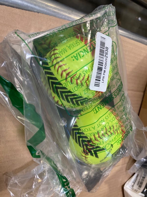Photo 1 of Champro Striped Training Softball Set (Optic Yellow, 12-Inch)