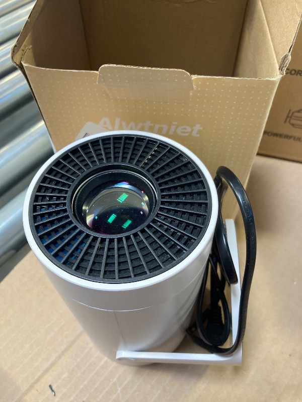 Photo 1 of HY300PRO Mini Projector with Wifi and Bluetooth, Portable Projector 4K Support, Auto Keystone, Air Mouse Remote, Voice Control, 180 Degree Rotation Smart Proyector for Outdoor/Bedroom/Movie