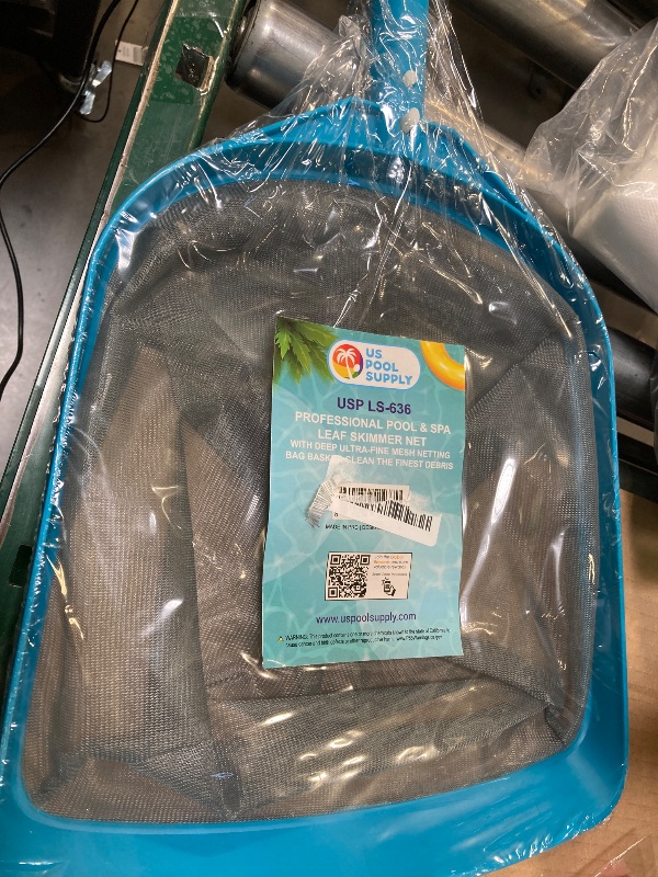 Photo 1 of U.S. Pool Supply Swimming Pool Leaf Skimmer Net - 8" Deep Ultra Fine Mesh Netting Bag Basket - Skim, Clean & Remove The Finest Debris - Cleans Pool Liners, Spas, Ponds and Kids Inflatable Pools
