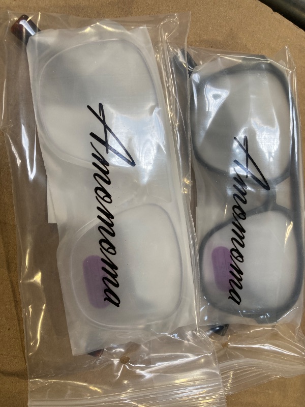 Photo 1 of 2pcs only----AMOMOMA Oversized Aviator Spring Hinge Reading Glasses for Women Men,Retro Blue Light Computer Reader Frame AM6081C1+C2+C4 2.0 X