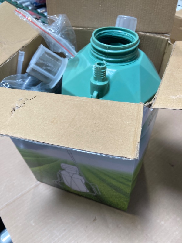 Photo 1 of Battery Powered Sprayer 1.35Gallon/5L, 2025 Upgraded Electric Sprayer in Lawn and Garden with 3 Adjustable Force, Battery Indicator, Rechargeable Handle, Telescopic Wand,3 Mist Nozzles,Shoulder Strap