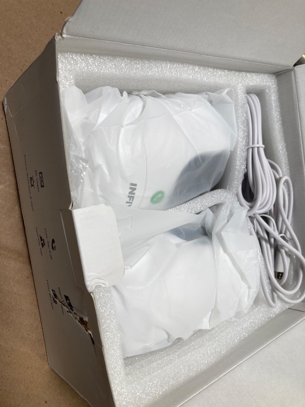 Photo 1 of INFIYA 2K Security Camera Indoor-360 Cameras for Home Security and One-Tap Call, Elderly/Cat/Baby/Nanny, Motion Alert, Intelligent Tracking, 2.4GHz WiFi Only, Work with Alexa/Google Home, K7 2Pack