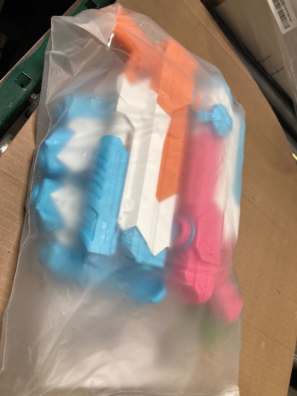 Photo 1 of WOLKEK Water Guns for Kids Adults, 4 Pack 400CC/40ft Long Range High Capacity Squirt Guns Toy, Pool Toys Water Toys for Swimming Pool Beach Sand Outdoor, Summer Gifts for Boys Girls