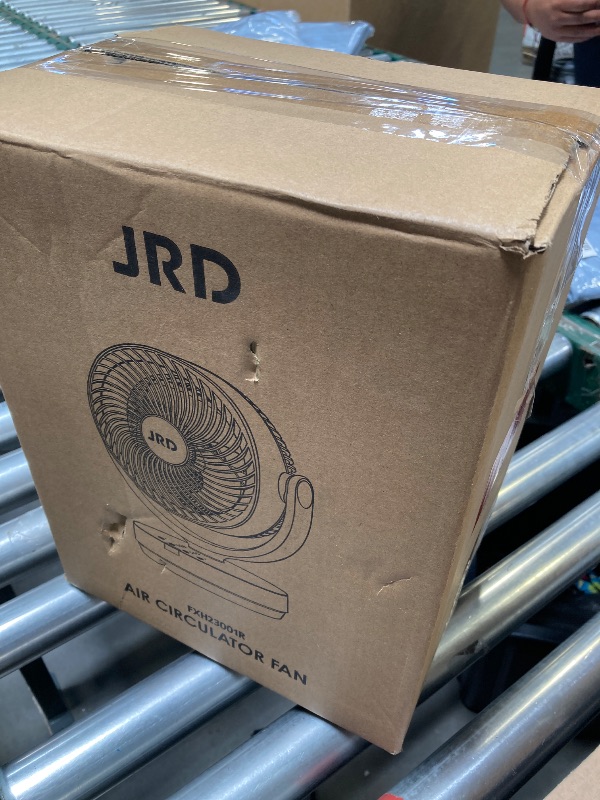 Photo 1 of JRD Air Circulator Fan for Bedroom, 13Inch 28dB Quiet Table Fan with Remote, 90°Oscillating Fan, 120° Adjustable Tilt, 3 Speeds, 7H Timer, Powerful Desk Fan for Whole Room Home Office