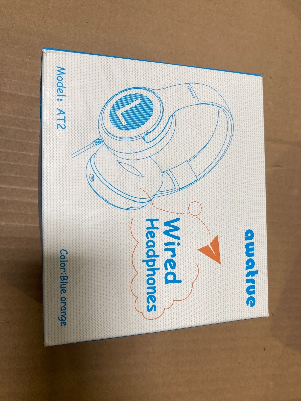 Photo 1 of awatrue Kids Headphones Wired Toddler Headphones with Microphone, Over-Ear Headphones, 85/94dB Volume-Limiting, 3.5mm Jack, Foldable On-Ear Design - Safe & Comfortable for Learning & Entertainment