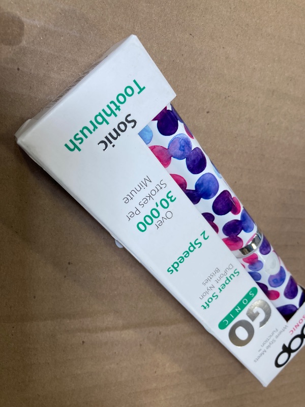 Photo 1 of Pop Sonic Electric Toothbrush (Purple Bubble) - Travel Toothbrushes w/AAA Battery | Kids Electric Toothbrushes with 2 Speed & 15,000-30,000 Strokes/Minute, Dupont Nylon Bristles