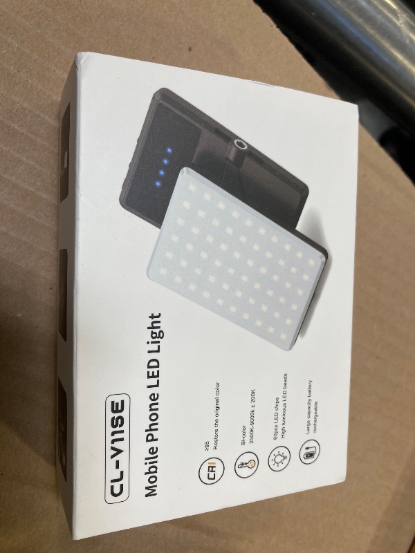 Photo 1 of OLRPT Selfie Light, Phone Light with Front & Back Clip, 60 LED Portable Light with 3 Modes, 5000mAh Rechargeable Video Light for Phone, iPhone, IPad, Laptop, TikTok, Makeup, Live Stream, Vlog