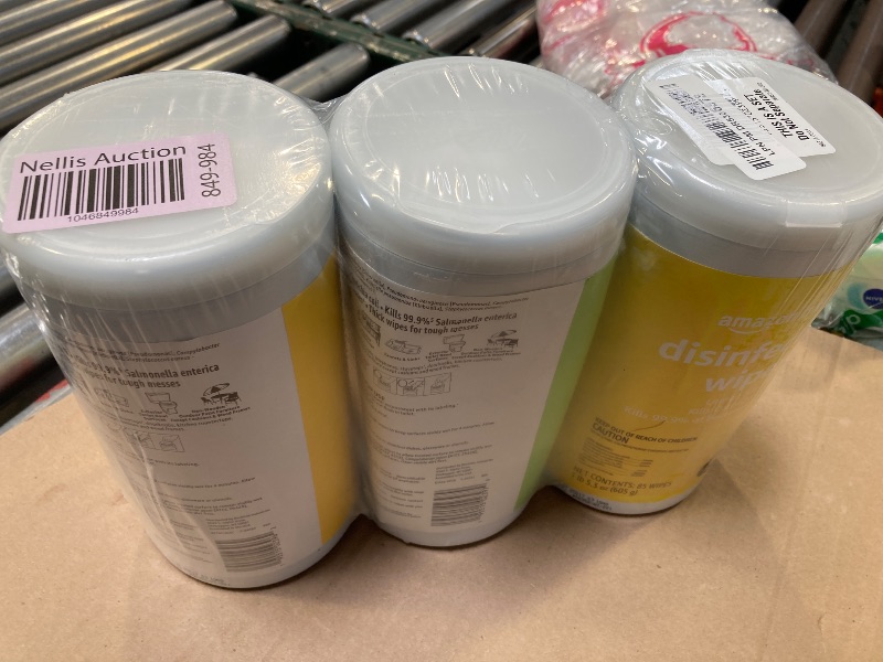 Photo 1 of Amazon Basics Disinfecting Wipes, Lemon Scent, 85 Count--3PCS 