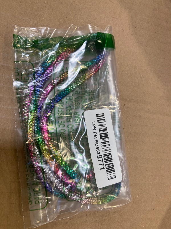Photo 1 of Soleebee Rhinestone Office Lanyard, 31.5'' Bling Neck Lanyard with Metal Clasp & Keyring, Crystal Lanyard for Women, ID Card, Keys Strap (Rainbow)