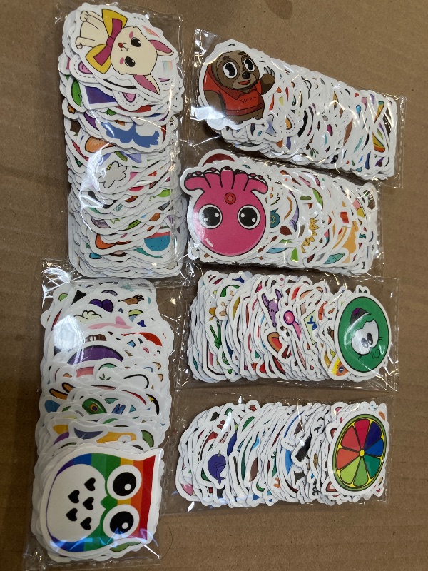 Photo 1 of Apakkai 600 Pcs Cute Stickers for Kids, Water Bottle Stickers for Teens, Kawaii Vinyl Phone Laptop Skateboard Animal Waterproof Sticker, Bulk Aesthetic Sticker Packs for Boys Girls Teacher